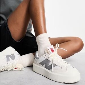 New Balance CT302 Sneakers in White/Gray/Lilac